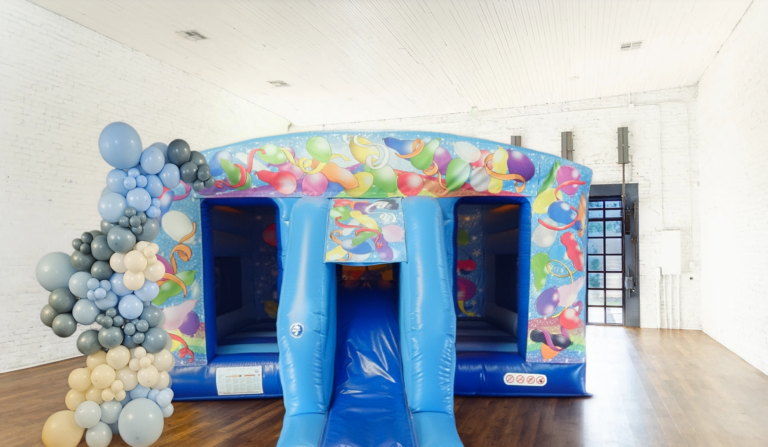 🎈 Looking for the perfect addition to your next event, Look no further than our Celebration BALLOON Themed Bouncy Castle! 🏰 This bouncy castle is guaranteed to bring endless fun and excitement to any party or gathering.